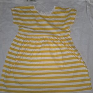 Old Navy Yellow and White Striped Top